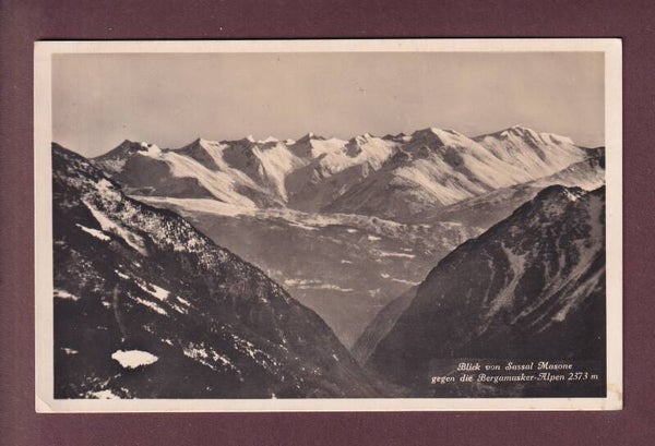 SASSAL MASONE - Blick gegen die Bergamasker-Alpen