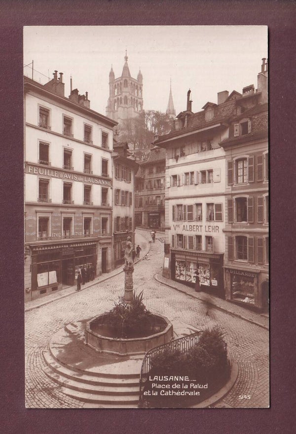 LAUSANNE - Place de la Palud - Feuille d'Avis