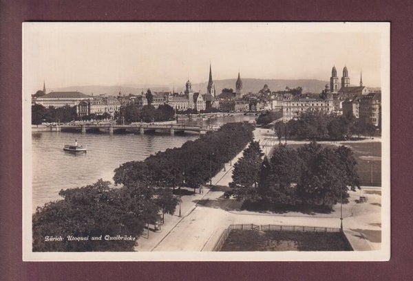 ZÜRICH - Utoquai und Quaibrücke