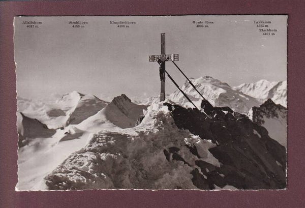 Kreuz auf der DOM - Walliser Bergführer - 1948
