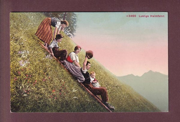 SCHWEIZ - Tracht - Lustige HEIMFAHRT