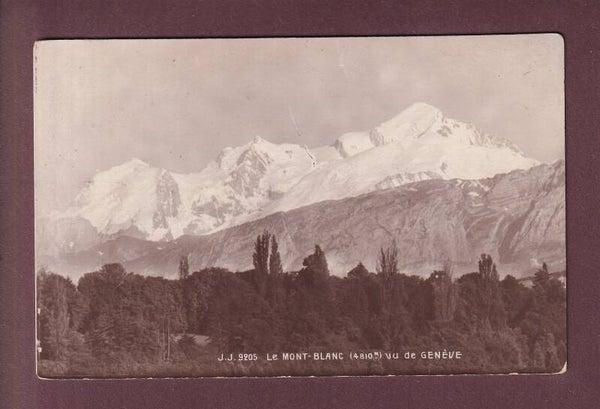 MONT-BLANC vu de Genève