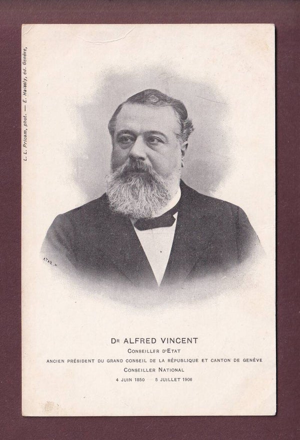 Genève - ALFRED VINCENT conseiller National