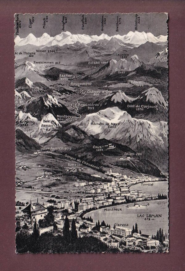 MONTREUX et environs - Vol d'oiseau