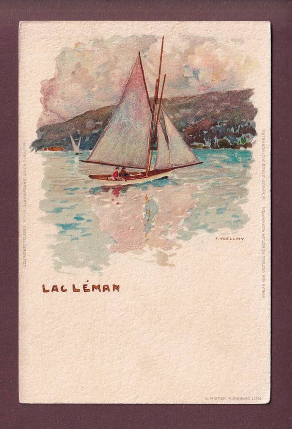 LAC LEMAN - Voilier - F. Voellmy