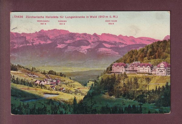 WALD Heilstätte für Lungenkranke 1913 // leicht gefaltet //