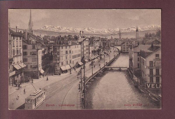 ZÜRICH - Limmatquai - Tram - 1907
