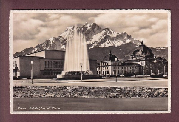 LUZERN - Bahnhofplatz - 1947