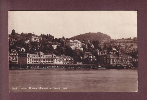 LUZERN - Kursaal Montana + Palace Hotel // Rück verletzt //