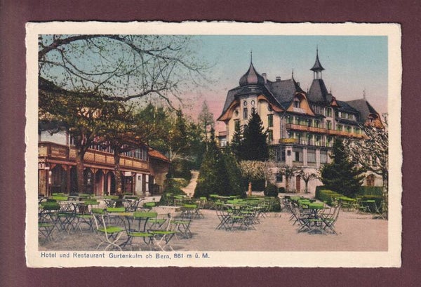 Hotel und Restaurant GURTENKULM ob Bern - 1933