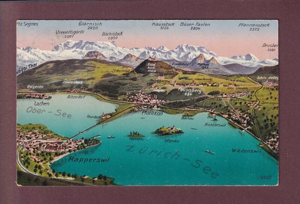 PFÄFFIKON und Umgebung - 1920 Etzel Stempel