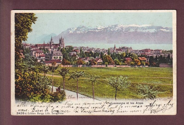 LAUSANNE et les Alpes