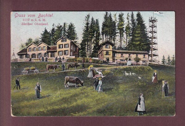 Gruss vom BACHTEL-KULM - 1909 // Falte //