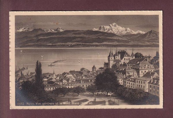 NYON et le Mont-Blanc - 1913