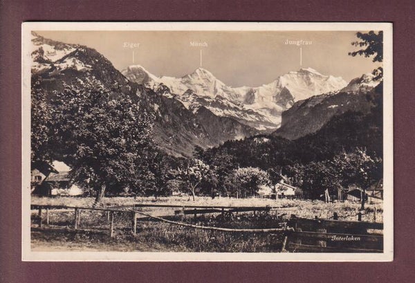 INTERLAKEN - Eiger - Mönch - Jungfrau - 1927
