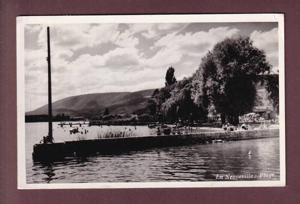 LA NEUVEVILLE - Plage - 1958 // pli d'angle //