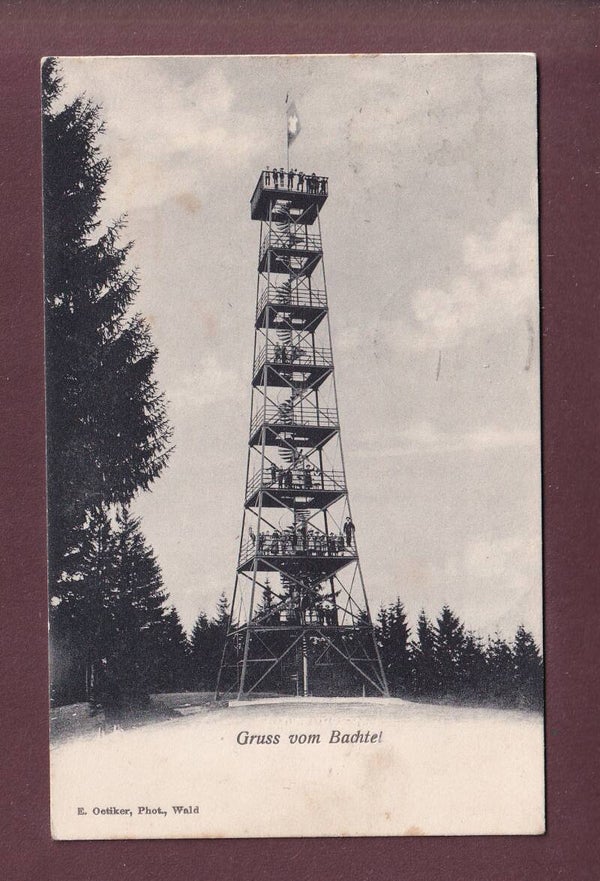Gruss vom BACHTEL-KULM - 1909 Vignette