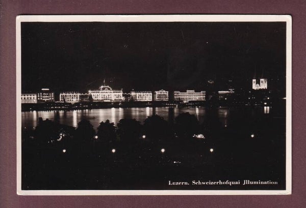 LUZERN bei Nacht - Schweizerhofquai