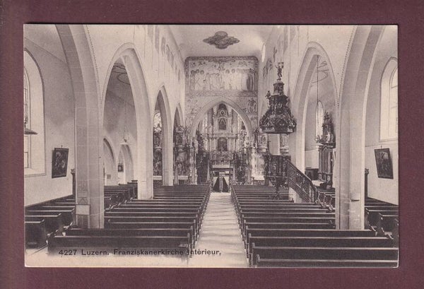LUZERN - Inneres der Franziskanerkirche