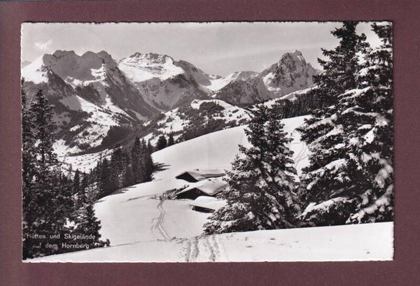 HORNBERG - Hütten - Skigelände - 1956 Restaurant Stempel