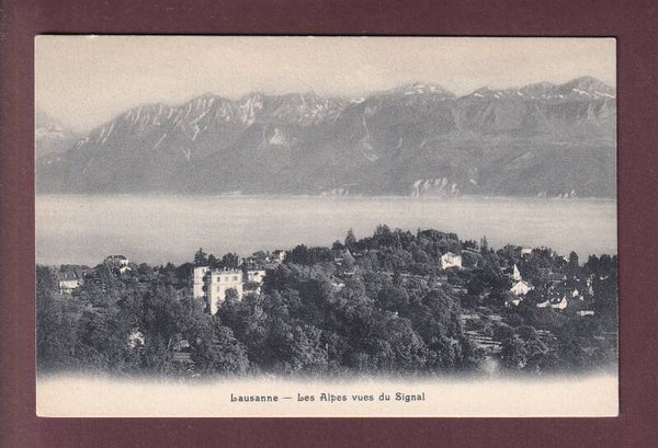 LAUSANNE et les Alpes vues du Signal