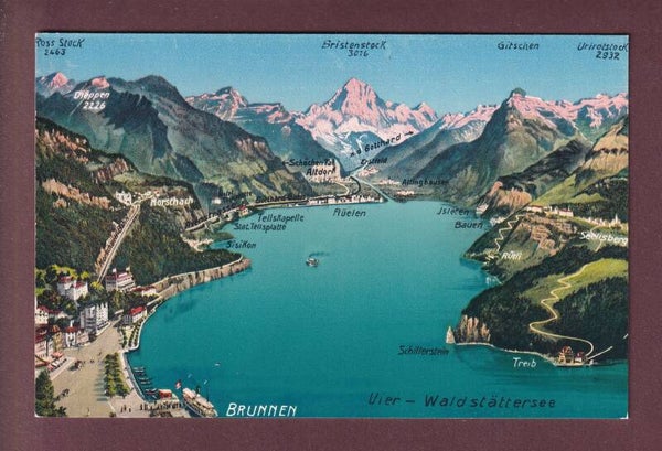 BRUNNEN und Umgebung - Vogelschau
