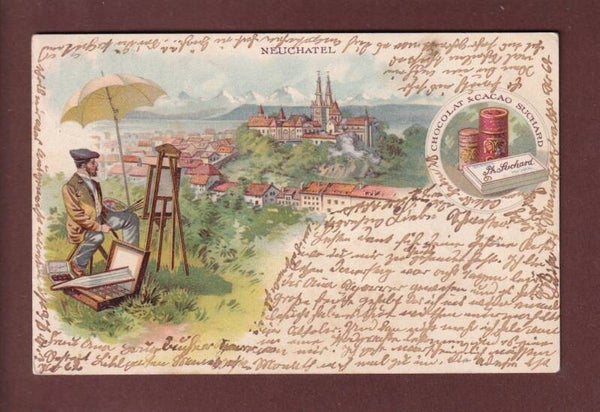 NEUCHÂTEL - Cacao Suchard - 1902 // pli //