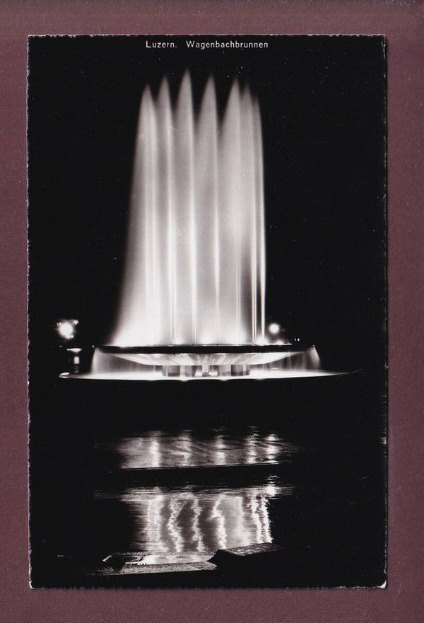 LUZERN bei Nacht - Wagenbachbrunnen