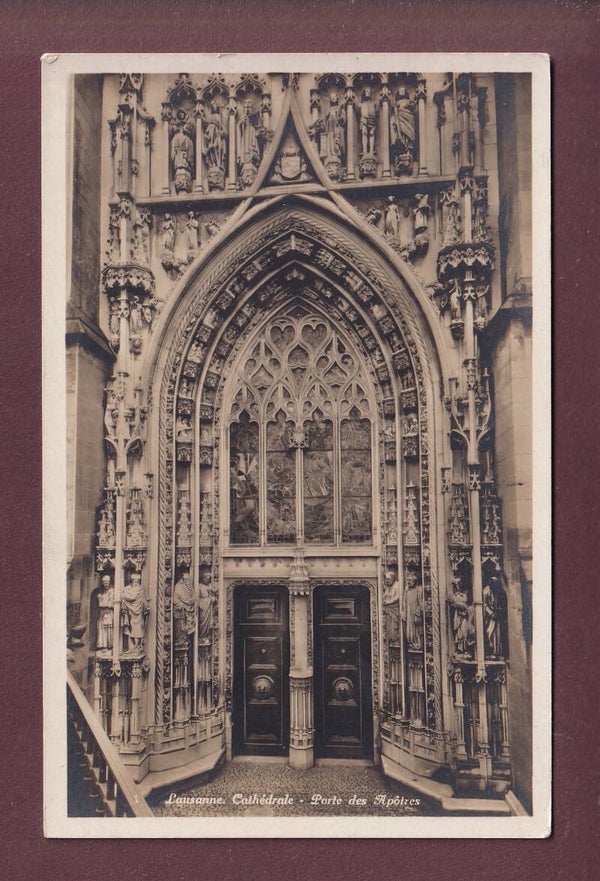 LAUSANNE - Cathédrale - Porte des Apôtres
