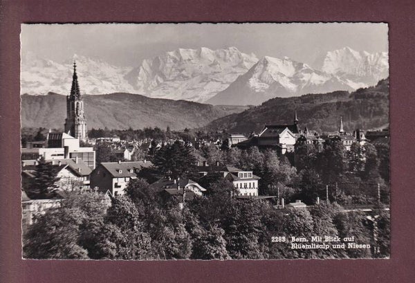 BERN - Teilansicht - Blümlisalp - Niesen - 1956