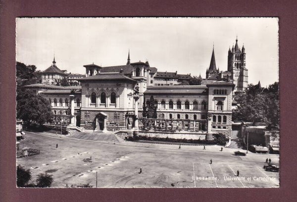 LAUSANNE - Place de la Riponne - Université - 1953