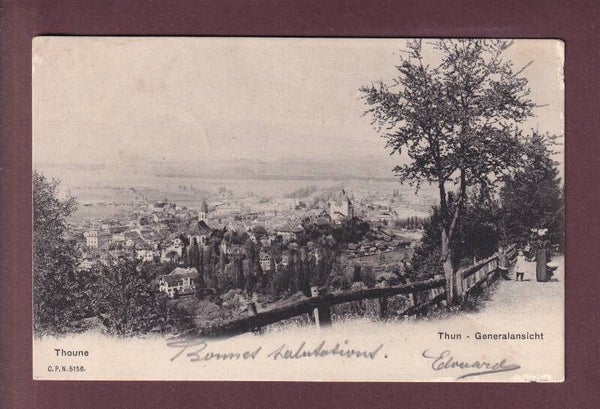 THUN - Generalansicht - 1905 Feldpost CPN