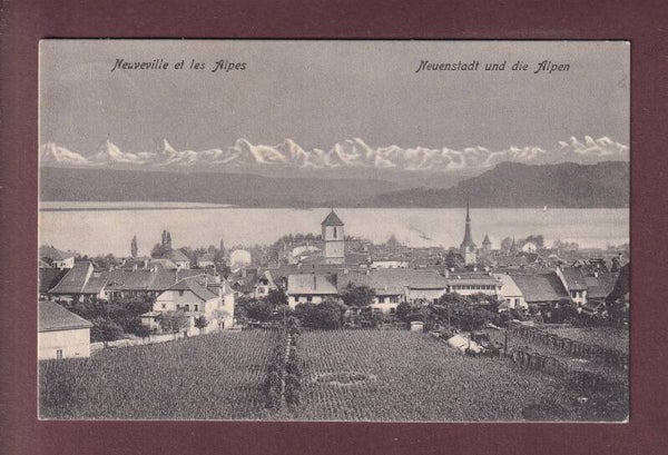 NEUVEVILLE et les Alpes - 1906