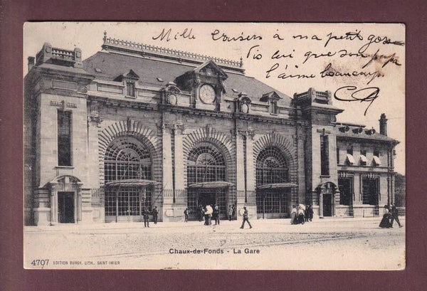 LA CHAUX-DE-FONDS - La Gare - 1905