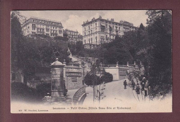 LAUSANNE - Petit Chêne - Borne publicitaire - 1904