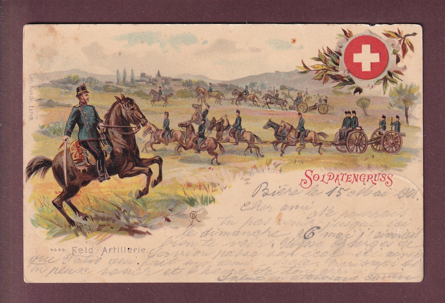 SOLDATEN-GRUSS - Feld-Artillerie - 1901