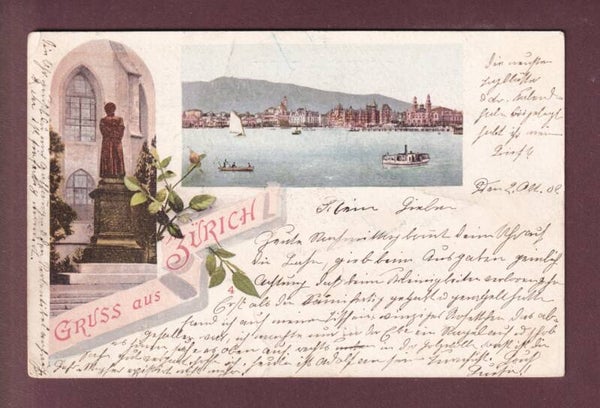 Gruss aus ZÜRICH - 1902 // minim Riss //