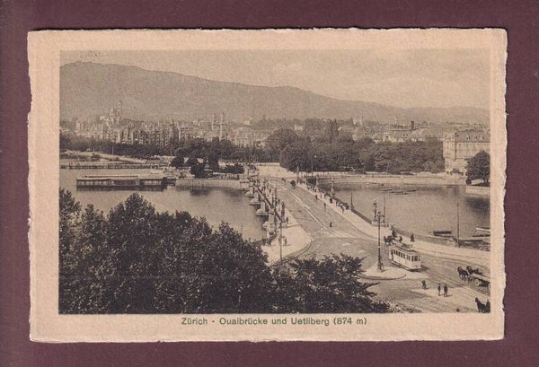 ZÜRICH - Quaibrücke - Tram - 1912