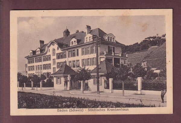 BADEN - Städtisches Krankenhaus - 1923