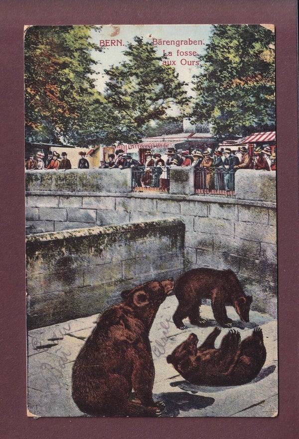 BERN - Bärengraben - 1915 // Loch //