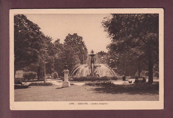 GENEVE - Jardin Anglais