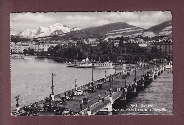 GENEVE - Pont du Mont-Blanc - Forte animation