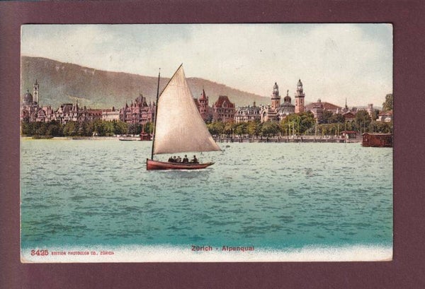 ZÜRICH - Alpenquai - 1908
