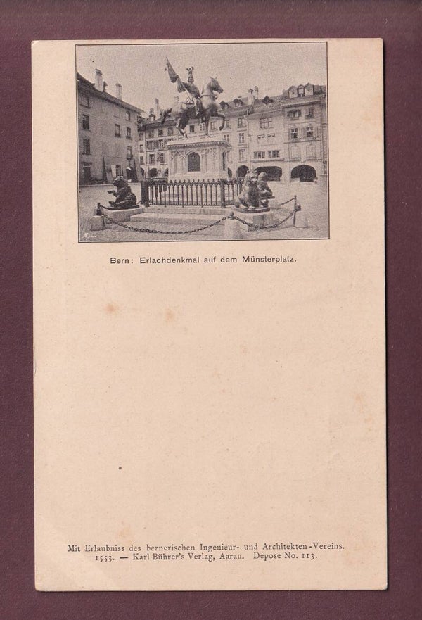 BERN - Erlachdenkmal