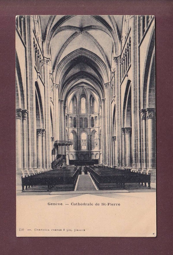 GENEVE - Cathédrale St. Pierre - Intérieur