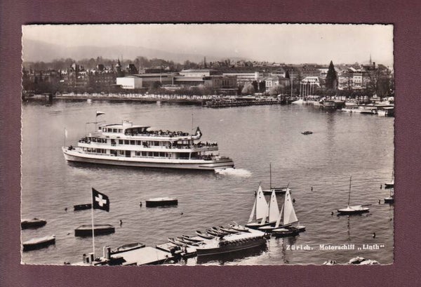 ZÜRICH - Motorschiff Linth - 1954