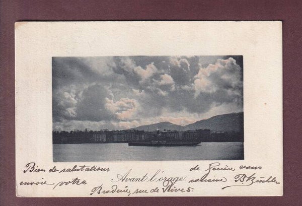 GENEVE - Avant l'orage - 1908