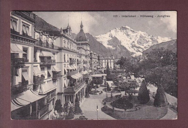 INTERLAKEN - Höheweg - Jungfrau - 1918