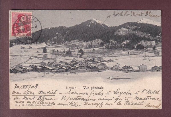 LEYSIN en hiver - 1908