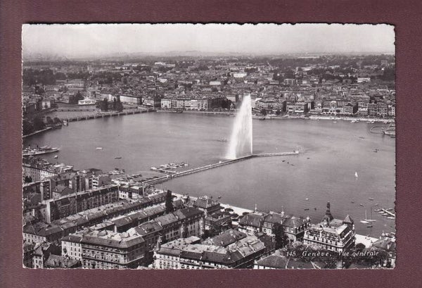 GENEVE - Rade et Jet d'eau - 1956